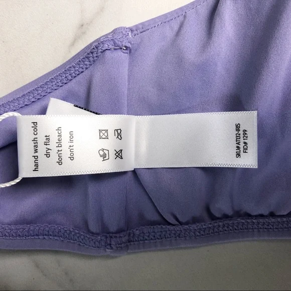 Andie Wynwood Bikini Top Purple Lavender Size L NWT - Picture 3 of 10